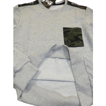 Bluza bawełniana chłopięca <br />GT - szara <BR />Rozmiary od 152 do 164
