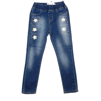 Spodnie jeansowe dziewczęce NA GUMCE Rozmiary od 98 do 152