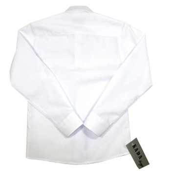 Biała koszula chłopięca<BR />KADA z podwijanymi rękawami <br />Rozmiary od 104 do 128