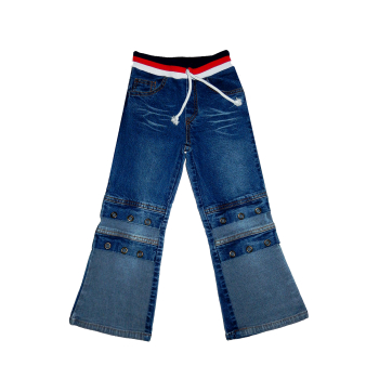 Spodnie jeansowe dziewczęce DZWONY Rozmiary od 98 do 110