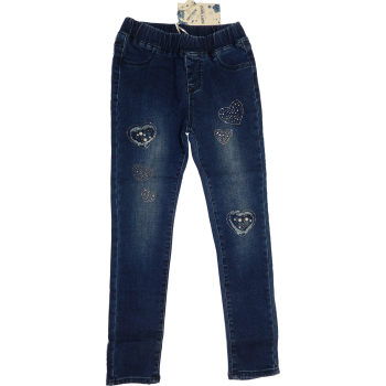 Spodnie jeansowe dziewczęce NA GUMCE Rozmiary od 104 do 146