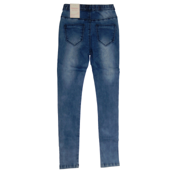 Spodnie/legginsy  jeansowe dziewczęce<br /> NA GUMCE- wąskie <BR /> Rozmiary od 122 do 170