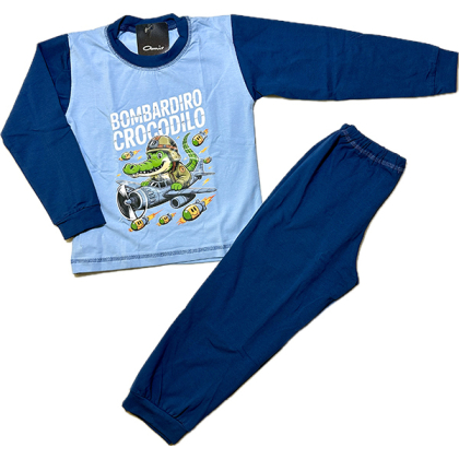 Piżama dziecięca bawełniana CROCODILO - AMIR