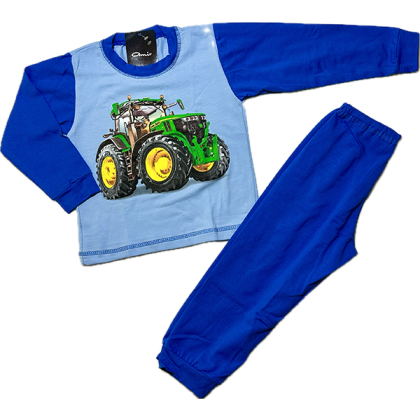 Piżama dziecięca bawełniana TRAKTOR - Amir