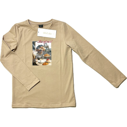 Bluzka dziewczęca z długim rękawem BONJOUR! - ATUT