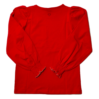 Bluzka dziewczęca  <br /> WIZYTOWA - ATUT - Czerwona <br />Rozmiary od 134 do 152