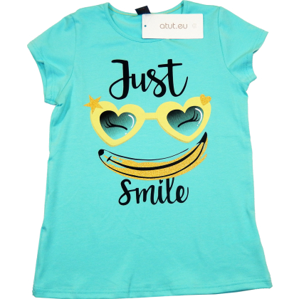 Bluzka dziewczęca z krótkim rękawem SMILE - ATUT