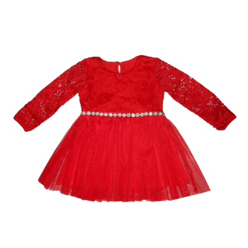 Sukienka bawełniana  ANGEL-CZERWONA -Bambarillo Rozmiary od 104 do 128
