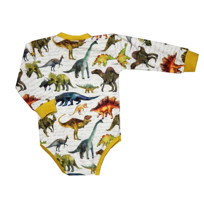 Body bawełniane z długim rękawem DINOZAURY -MROFI