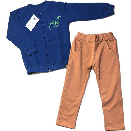 Dres chłopięcy bawełniany 2-częściowy DINOZAUR - MROFI