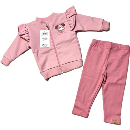 Dres - Komplet bawełniany 2-częściowy  dla dziewczynki - MROFI