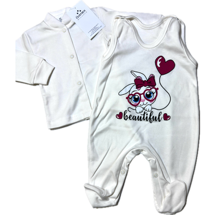 Komplet niemowlęcy bawełniany KAFTAN+ŚPIOCHY - GAMEX
