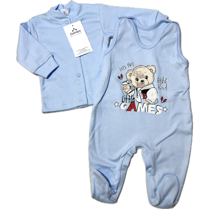 Komplet niemowlęcy bawełniany KAFTAN+ŚPIOCHY - GAMEX