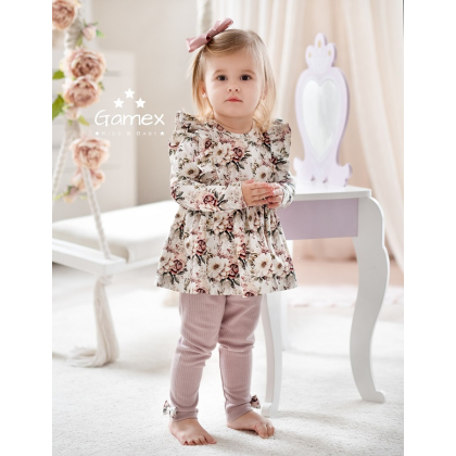 Komplet bawełniany dla dziewczynki GARDENIA - GAMEX