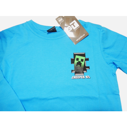 Bluzka chłopięca z długim rękawem  MINECRAFT - CREEPER  - GT