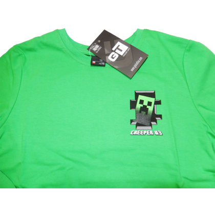 Bluzka chłopięca z długim rękawem MINECRAFT - CREEPER  - GT