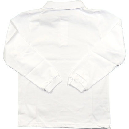 Bluzka bawełniana chłopięca wizytowa POLO - BIAŁE - GT