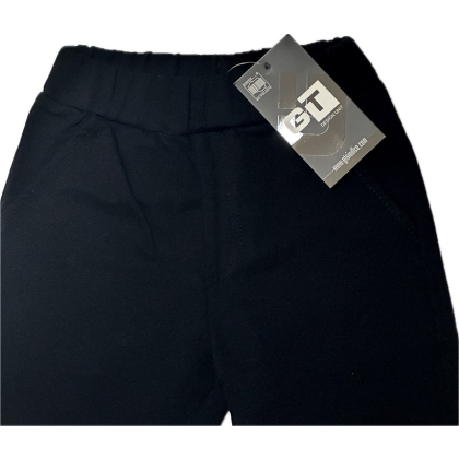 Spodnie bawełniane chłopięce WIZYTOWE-GT-Czarne