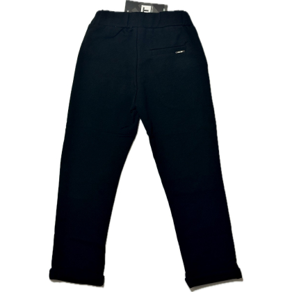 Spodnie bawełniane chłopięce WIZYTOWE-GT-Czarne