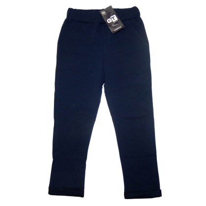 Spodnie bawełniane chłopięce, wizytowe  GT - GRANATOWE