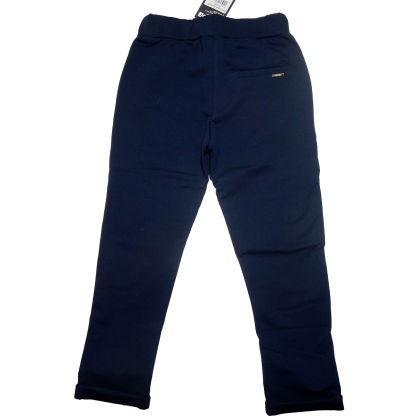 Spodnie bawełniane chłopięce, wizytowe  GT - GRANATOWE