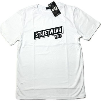 Bluzka chłopięca z krótkim rękawem  GT -STREETWEAR - biała Rozmiary 170 - 176