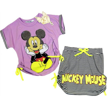 Komplet dziewczęcy na lato BLUZKA +SPÓDNICA MICKEY MOUSE