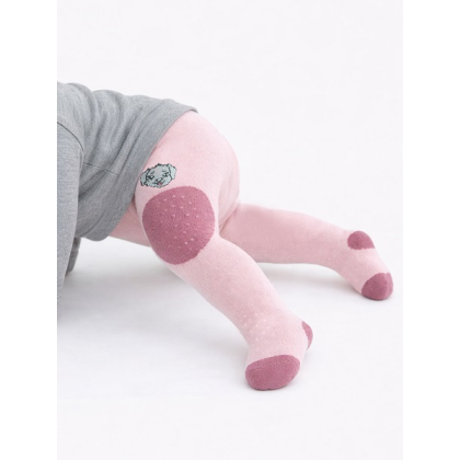 Rajstopy dziewczęce bawełniane do raczkowania - ABS - NOVITI