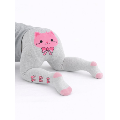 Rajstopy dziewczęce bawełniane do raczkowania - ABS - NOVITI