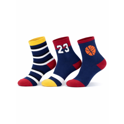 Skarpetki bawełniane chłopięce 3-pak -  NOVITI