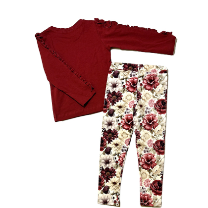 Komplet  bawełniany dla dziewczynki  BLUZKA + LEGGINSY - GAMEX