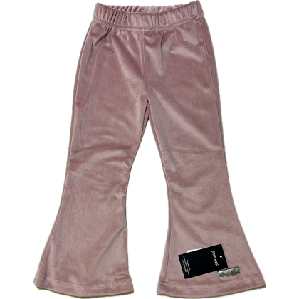 Spodnie dziewczęce welurowe - DZWONY - STAR KIDS / GAMEX