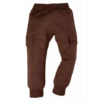 Spodnie dresowe chłopięce  MROFI -BOJÓWKI - Brązowe