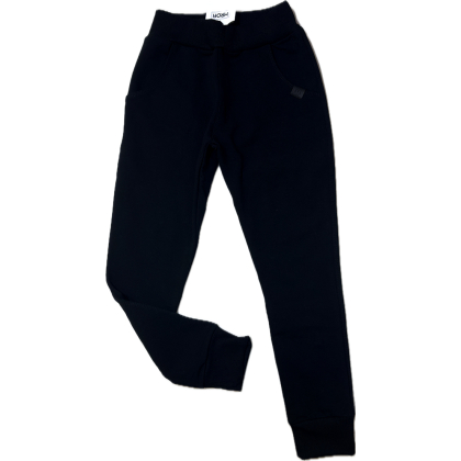 Spodnie dresowe chłopięce MROFI model SLIM - Czarne