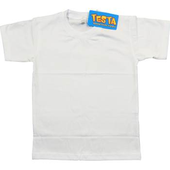 Koszulka z krótkim rękawem TESTA -BIAŁA  Rozmiary od 104 do 128