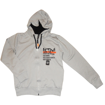 Bluza bawełniana chłopięca ACTIVE - SZARA