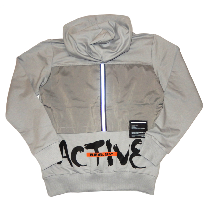 Bluza bawełniana chłopięca ACTIVE - SZARA
