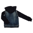 Ciepła bluza chłopięca JEANS - granat