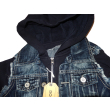 Ciepła bluza chłopięca JEANS - granat