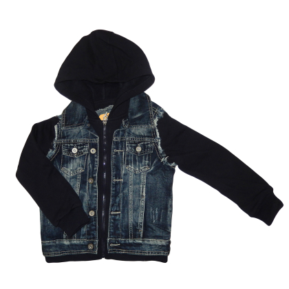 Ciepła bluza chłopięca JEANS - granat