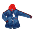 Bluza dziewczęca z kapturem JEANSOWA