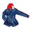 Bluza dziewczęca z kapturem JEANSOWA