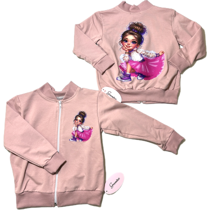Bluza bawełniana dziewczęca GREMTEX