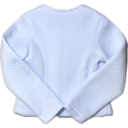 Żakiet - Bolerko dla dziewczynki -młodzieżowy - MB - kolor śnieżnobiały