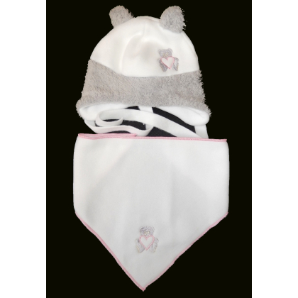 Komplet zimowy polarowy NUS -  CZAPKA + CHUSTKA Rozmiar 40-42