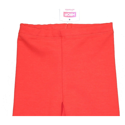 Legginsy bawełniane niemowlęce MROFI - CZERWONE
