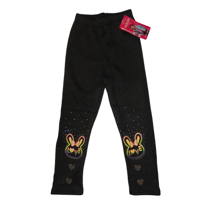 Legginsy ocieplane MYSZKA - SZARE - NA MISIU