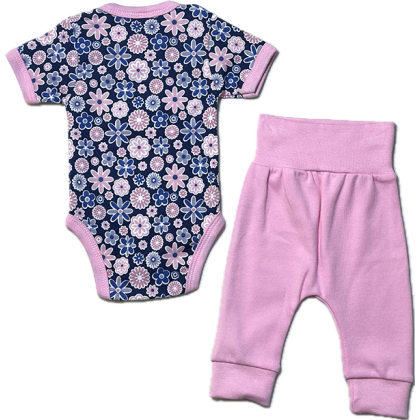 Komplet niemowlęcy bawełniany BODY + SPODNIE - TESTA  Rozmiar 56