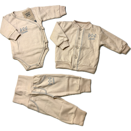 Komplet bawełniany niemowlęcy BERBEĆ -MROFI