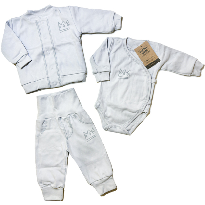 Komplet bawełniany niemowlęcy BERBEĆ -MROFI